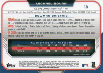 2015 Bowman Chrome #15 Michael Bourn Back