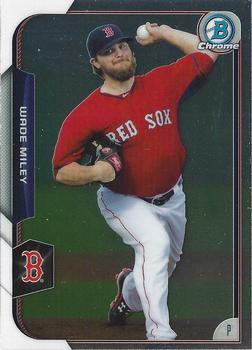 2015 Bowman Chrome #25 Wade Miley Front