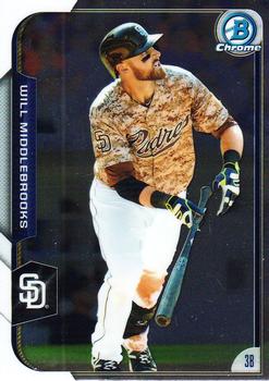 2015 Bowman Chrome #51 Will Middlebrooks Front