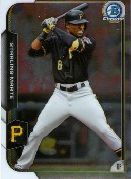 2015 Bowman Chrome #54 Starling Marte Front