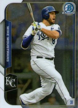 2015 Bowman Chrome #61 Mike Moustakas Front