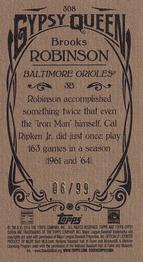 2015 Topps Gypsy Queen - Mini Gold #308 Brooks Robinson Back