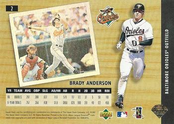 1997 Upper Deck UD3 #2 Brady Anderson Back