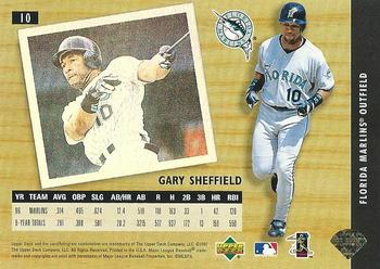 1997 Upper Deck UD3 #10 Gary Sheffield Back