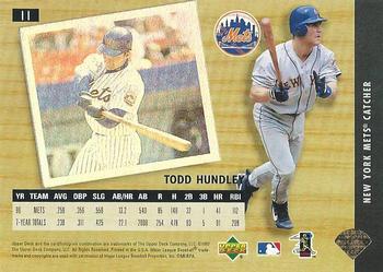 1997 Upper Deck UD3 #11 Todd Hundley Back
