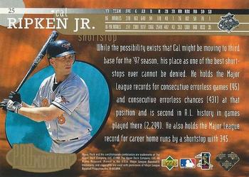 1997 Upper Deck UD3 #25 Cal Ripken Jr. Back