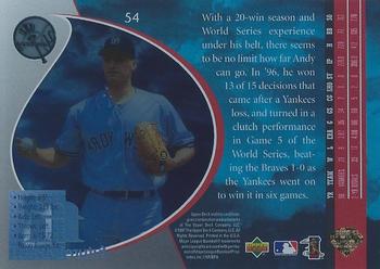 1997 Upper Deck UD3 #54 Andy Pettitte Back