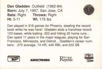 1997 Phoenix Firebirds/Giants Dream Team #19 Dan Gladden Back