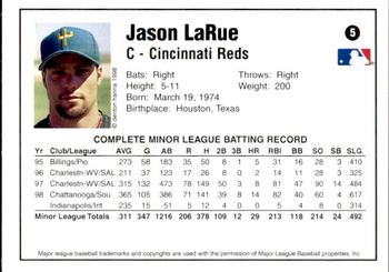 1998 Arizona Fall League Prospects - Gold #5 Jason LaRue Back