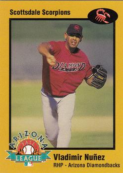 1998 Arizona Fall League Prospects - Gold #7 Vladimir Nunez Front