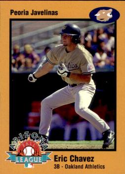 1998 Arizona Fall League Prospects - Gold #9 Eric Chavez Front