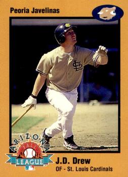 1998 Arizona Fall League Prospects - Gold #12 J.D. Drew Front