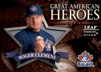1998 Leaf Rookies & Stars - Great American Heroes #12 Roger Clemens Front