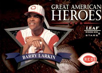 1998 Leaf Rookies & Stars - Great American Heroes #19 Barry Larkin Front