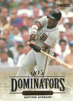 1994 Donruss - 90's Dominators: Batting Average #7 Barry Bonds   Front