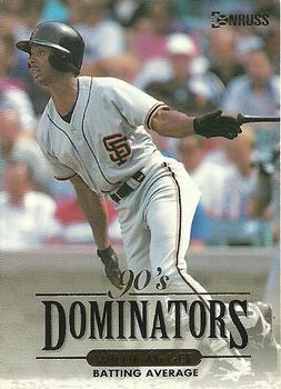 1994 Donruss - 90's Dominators: Batting Average #8 Willie McGee Front