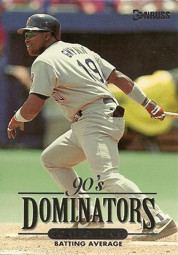 1994 Donruss - 90's Dominators: Batting Average Jumbo #1 Tony Gwynn Front