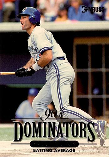 1994 Donruss - 90's Dominators: Batting Average Jumbo #3 Paul Molitor Front