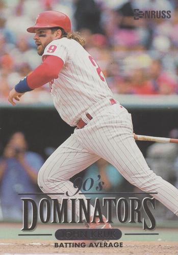 1994 Donruss - 90's Dominators: Batting Average Jumbo #10 John Kruk Front