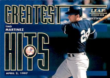 1998 Leaf Rookies & Stars - Greatest Hits #11 Tino Martinez Front