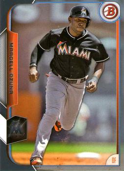 2015 Bowman - Silver #91 Marcell Ozuna Front