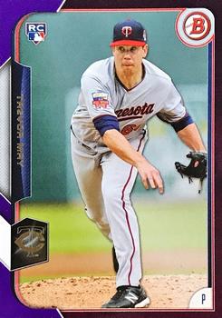 2015 Bowman - Purple #140 Trevor May Front