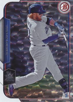 2015 Bowman - Silver Ice #55 Justin Turner Front