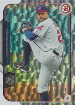 2015 Bowman - Silver Ice #80 Corey Kluber Front