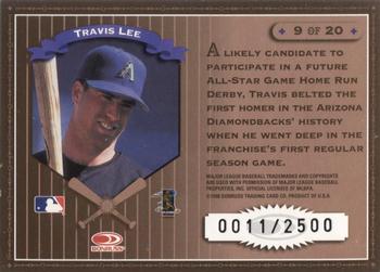 1998 Leaf Rookies & Stars - Home Run Derby #9 Travis Lee Back
