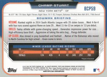 2015 Bowman - Chrome Prospects #BCP59 Champ Stuart Back
