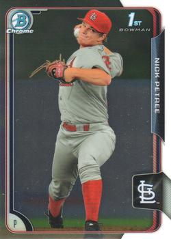 2015 Bowman - Chrome Prospects #BCP84 Nick Petree Front