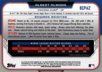 2015 Bowman - Chrome Prospects #BCP142 Albert Almora Back