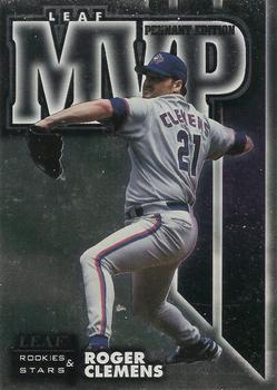 1998 Leaf Rookies & Stars - Leaf MVPs Pennant Edition #9 Roger Clemens Front