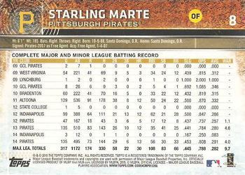 2015 Topps Opening Day - Purple #8 Starling Marte Back