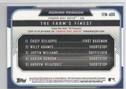 2015 Bowman - The Farm's Finest Minis #FFM-ADR Adrian Rondon Back