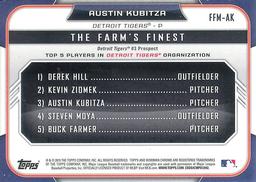 2015 Bowman - The Farm's Finest Minis #FFM-AK Austin Kubitza Back