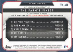 2015 Bowman - The Farm's Finest Minis #FFM-ARE Alex Reyes Back