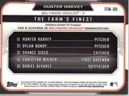 2015 Bowman - The Farm's Finest Minis #FFM-HH Hunter Harvey Back
