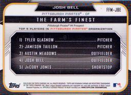 2015 Bowman - The Farm's Finest Minis #FFM-JBE Josh Bell Back
