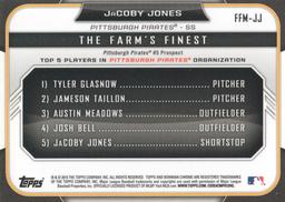 2015 Bowman - The Farm's Finest Minis #FFM-JJ JaCoby Jones Back