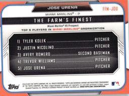 2015 Bowman - The Farm's Finest Minis #FFM-JOU Jose Urena Back