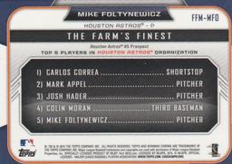2015 Bowman - The Farm's Finest Minis #FFM-MFO Mike Foltynewicz Back