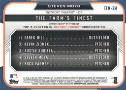 2015 Bowman - The Farm's Finest Minis #FFM-SM Steven Moya Back