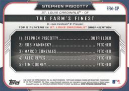 2015 Bowman - The Farm's Finest Minis #FFM-SP Stephen Piscotty Back