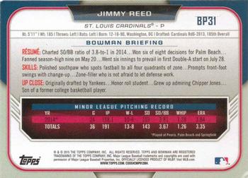 2015 Bowman - Prospects Yellow #BP31 Jimmy Reed Back
