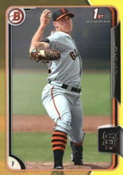 2015 Bowman - Prospects Yellow #BP24 Ty Blach Front