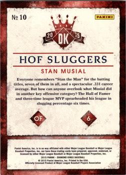 2015 Panini Diamond Kings - HOF Sluggers #10 Stan Musial Back