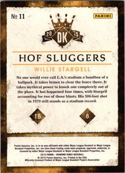 2015 Panini Diamond Kings - HOF Sluggers #11 Willie Stargell Back