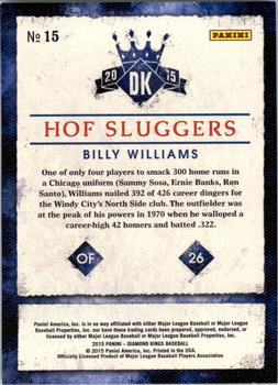 2015 Panini Diamond Kings - HOF Sluggers #15 Billy Williams Back