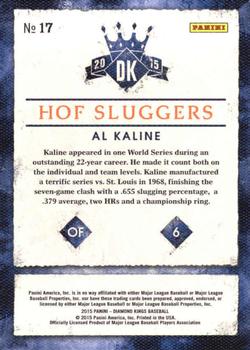 2015 Panini Diamond Kings - HOF Sluggers #17 Al Kaline Back